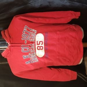 Red vintage American Eagle pullover hoodie